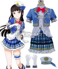 Love Live! Sunshine!! Aqours Dia Kurosawa Navy Cosplay Costume