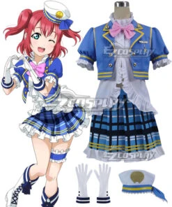 Love Live! Sunshine!! Aqours Ruby Kurosawa Navy Cosplay Costume