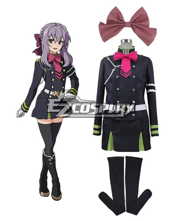 Seraph Of The End Owari No Serafu Vampire Reign Shinoa Hiragi Hiragi Shinoa Cosplay Costume 1 Seraph Of The End Owari No Serafu Vampire Reign Shinoa Hiragi Hiragi Shinoa Cosplay Costume