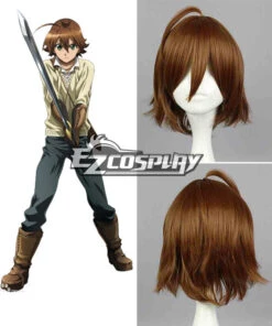 Akame Ga Kill! Night Raid Tatsumi Brown Cosplay Wig
