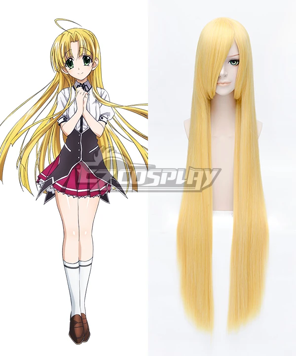 High School DxD BorN Asia Argento Yellow Cosplay Wig 1 High School DxD BorN Asia Argento Yellow Cosplay Wig