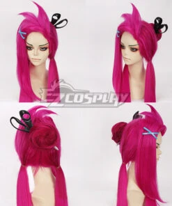 League Of Legends Loose Cannon Slayer Jinx Cosplay Wig - No Scissors And Hairpin -EZCOSPLAY SHOP ewg0696 2