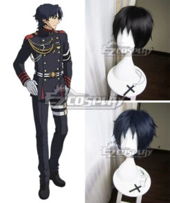 Seraph Of The End Owari No Serafu Vampire Reign Guren Ichinose Blue Black Cosplay Wig