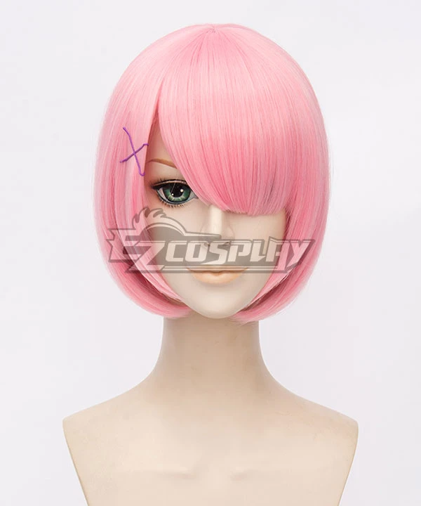 Re: Life In A Different World From Zero Ram Pink Cosplay Wig 2 Re: Life In A Different World From Zero Ram Pink Cosplay Wig - Image 2