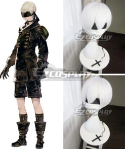NieR: Automata 9S YoRHa No.9 Type S White Cosplay Wig