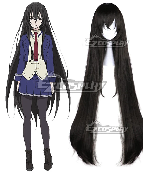 Armed Girl's Machiavellism Kirukiru Amou Black Cosplay Wig 1 Armed Girl's Machiavellism Kirukiru Amou Black Cosplay Wig