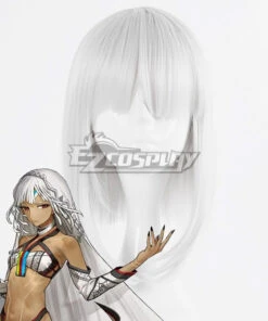 Fate Grand Order Fate Extella Saber Attila Silver White Cosplay Wig