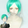 Land Of The Lustrous Houseki No Kuni Phosphophyllite Blue Green Short Cosplay Wig -EZCOSPLAY SHOP ewg1408 1
