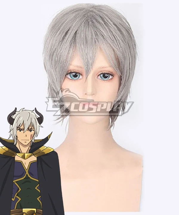 How NOT To Summon A Demon Lord Isekai Maou To Shoukan Shoujo Dorei Majutsu Takuma Sakamoto Diablo Silver White Cosplay Wig 1 How NOT To Summon A Demon Lord Isekai Maou To Shoukan Shoujo Dorei Majutsu Takuma Sakamoto Diablo Silver White Cosplay Wig