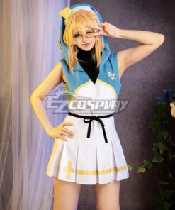 Ezcosplay Original Guilty Gear -Strive-Bridget Cheerleading Uniforms Specialty Dresses Cosplay Costume -EZCOSPLAY SHOP ezcosplay original guilty gear strive bridget cheerleading 06
