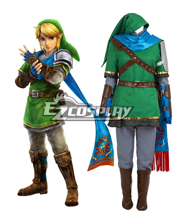 TLOZ Hyrule Warriors Link Cosplay Costume 1 TLOZ Hyrule Warriors Link Cosplay Costume