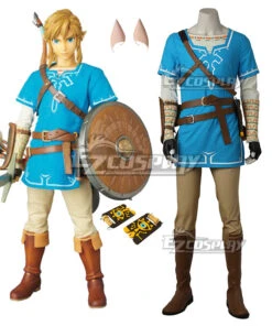 TLOZ: Breath Of The Wild Link Cosplay Costume - Premium Edition And No Boots