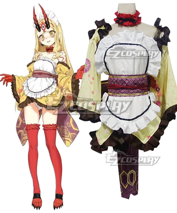 Fate Grand Order Berserker Ibaraki Douji Maid Cosplay Costume 1 Fate Grand Order Berserker Ibaraki Douji Maid Cosplay Costume