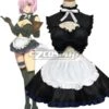 Fate Grand Order FGO Shielder Mashu Mash Kyrielight Matthew Kyrielite Maid Wear Cosplay Costume -EZCOSPLAY SHOP fate grand order fgo shielder mashu mash kyrielight matthew kyrielite maid wear cosplay costume 1