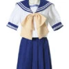 Blue Short Sleeves School Uniform Cosplay Costume -EZCOSPLAY SHOP file 645 48
