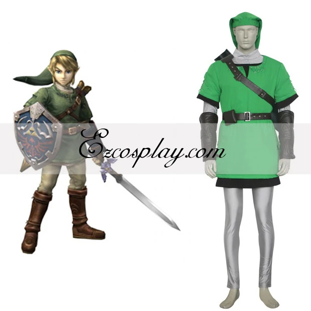 TLOZ Link Deluxe Cosplay Costume 1 TLOZ Link Deluxe Cosplay Costume