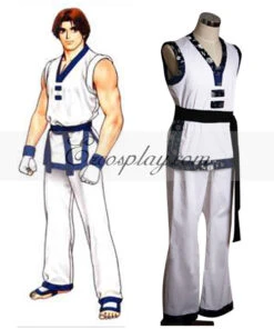 The King Of Fighters' Kim Kaphwan White Cosplay Costume