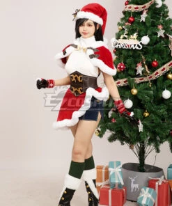 Final Fantasy VII Ever Crisis FF7EC ChristmasTifa Lockhart Cosplay Costume -EZCOSPLAY SHOP final fantasy vii ever crisis ff7ec christmas tifa lockhart cosplay 01