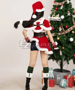 Final Fantasy VII Ever Crisis FF7EC ChristmasTifa Lockhart Cosplay Costume -EZCOSPLAY SHOP final fantasy vii ever crisis ff7ec christmas tifa lockhart cosplay 04