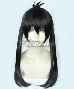 Fire Force Enen No Shouboutai Tamaki Kotatsu Black Cosplay Wig -EZCOSPLAY SHOP fire force enen no shouboutai kotatsu tamaki black cosplay wig 2