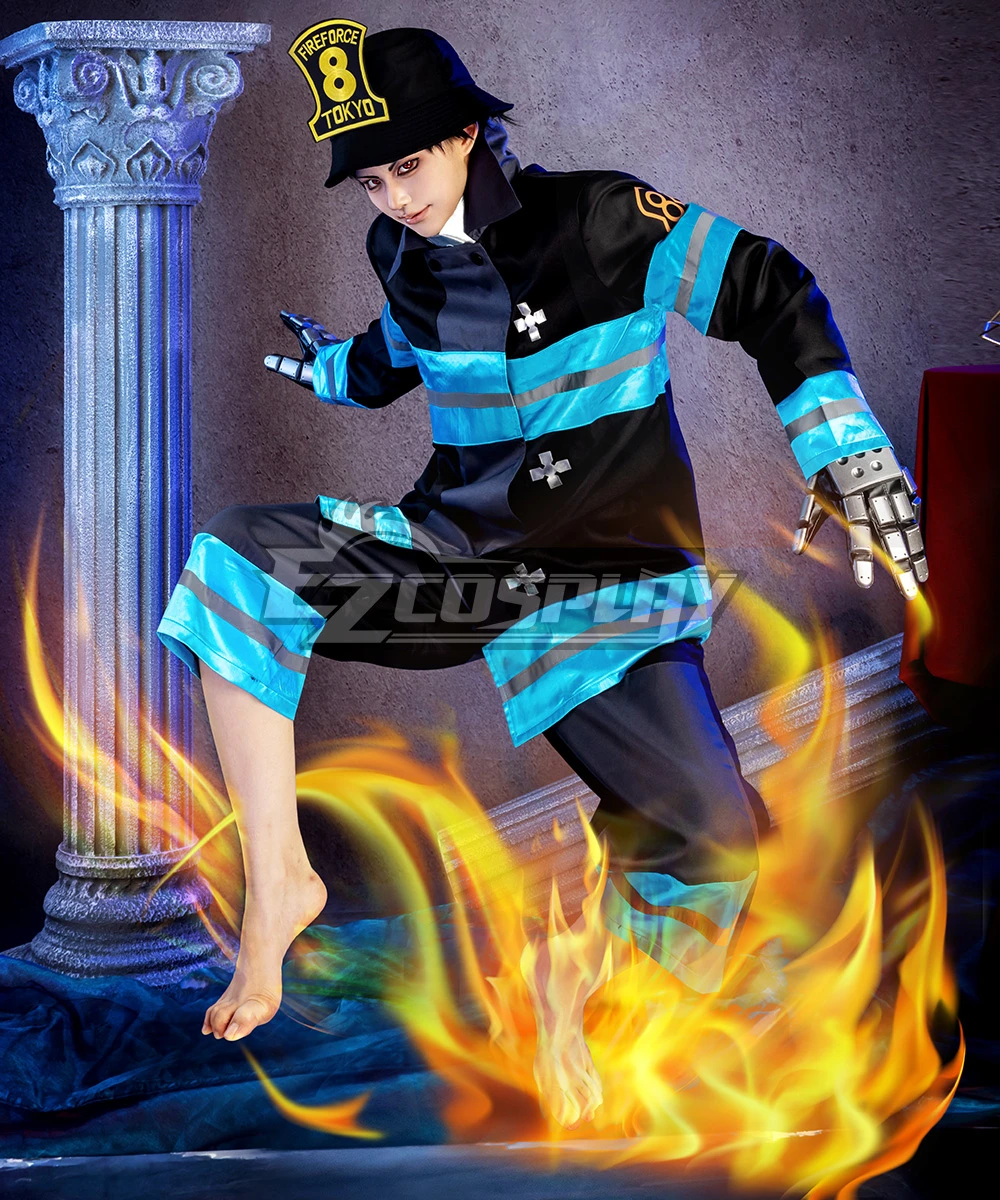 Fire Force Enen No Shouboutai Shinra Kusakabe Battle Suit Cosplay Costume
