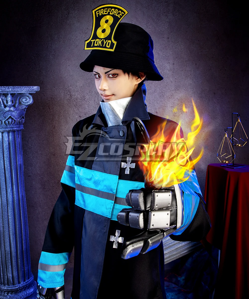 Fire Force Enen No Shouboutai Shinra Kusakabe Battle Suit Cosplay Costume - Image 6