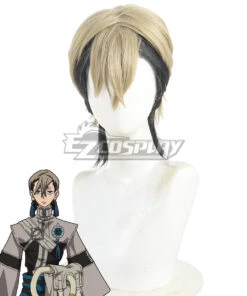 Gachiakuta Zanka Nijiku Golden Black Cosplay Wig