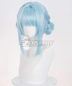 Genshin Impact Ineffa Blue Cosplay Wig -EZCOSPLAY SHOP genshin impact ineffa blue cosplay wig 3