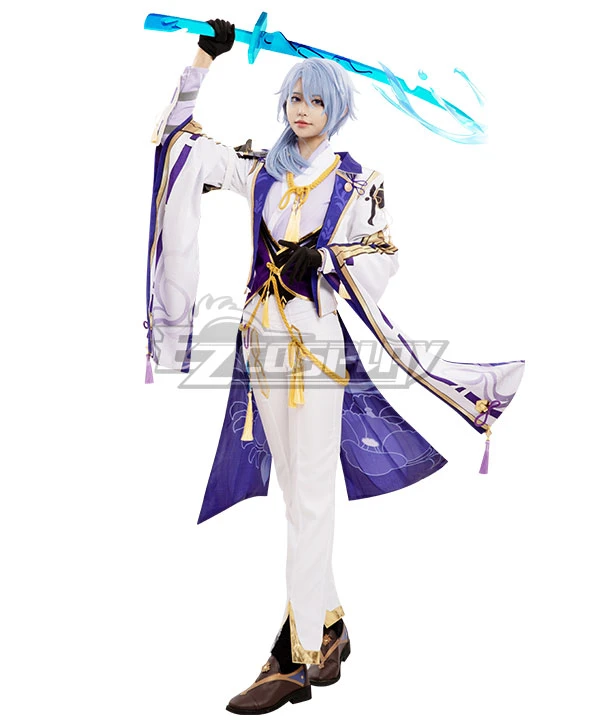 Genshin Impact Kamisato Ayato Cosplay Costume 1 Genshin Impact Kamisato Ayato Cosplay Costume