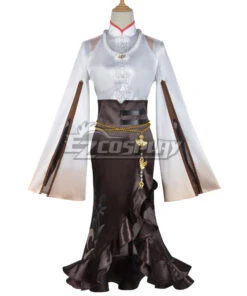 Genshin Impactx Pizza Hut Ningguang Cosplay Costume -EZCOSPLAY SHOP genshin impact x pizza hut ningguang cosplay costume 2