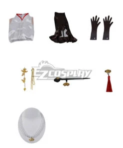 Genshin Impactx Pizza Hut Ningguang Cosplay Costume -EZCOSPLAY SHOP genshin impact x pizza hut ningguang cosplay costume 7