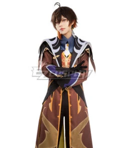 Genshin Impact Zhong Li Zhongli Customize Size Cosplay Costume New Edition -EZCOSPLAY SHOP genshin impact zhong li zhongli 04
