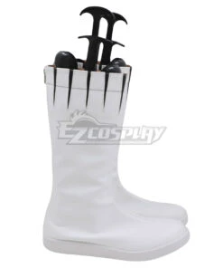 Go! Go! Loser Ranger! Footsoldier D White Shoes Cosplay Boots -EZCOSPLAY SHOP go go loser ranger footsoldier d white shoes cosplay boots 3