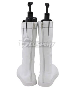 Go! Go! Loser Ranger! Footsoldier D White Shoes Cosplay Boots -EZCOSPLAY SHOP go go loser ranger footsoldier d white shoes cosplay boots 4