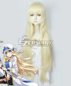 Goblin Slayer Priestess Onna Shinkan Light Golden Cosplay Wig
