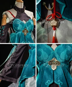 Honkai: Star Rail Qingque Cosplay Costume -EZCOSPLAY SHOP honkai star rail qingque cosplay costume 8