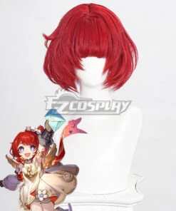 Honkai: Star Rail The Chrysos Heirs Tribbie Red Cosplay Wig