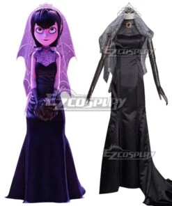 Hotel Transylvania Mavis Dracula Halloween Wedding Dress Cosplay Costume