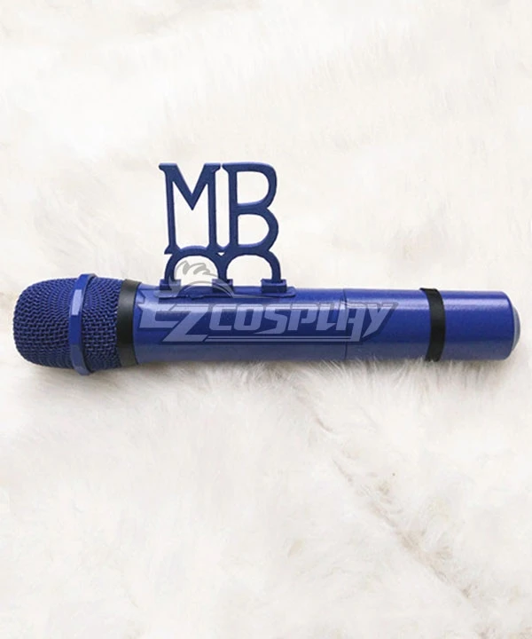 Hypnosis Mic Division Rap Battle Jiro Yamada MC.M.B Middle Brother Blue Microphone Cosplay Weapon Prop 2 Hypnosis Mic Division Rap Battle Jiro Yamada MC.M.B Middle Brother Blue Microphone Cosplay Weapon Prop - Image 2