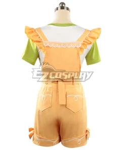 Infinity Nikki Nikki Yellow Short-sleeved Overalls Cosplay Costume -EZCOSPLAY SHOP infinity nikki nikki yellow short sleeved overalls cosplay costume 4