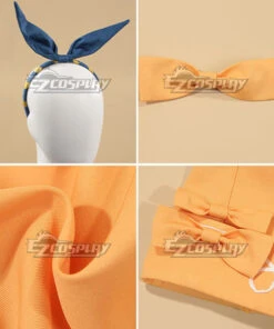 Infinity Nikki Nikki Yellow Short-sleeved Overalls Cosplay Costume -EZCOSPLAY SHOP infinity nikki nikki yellow short sleeved overalls cosplay costume 9