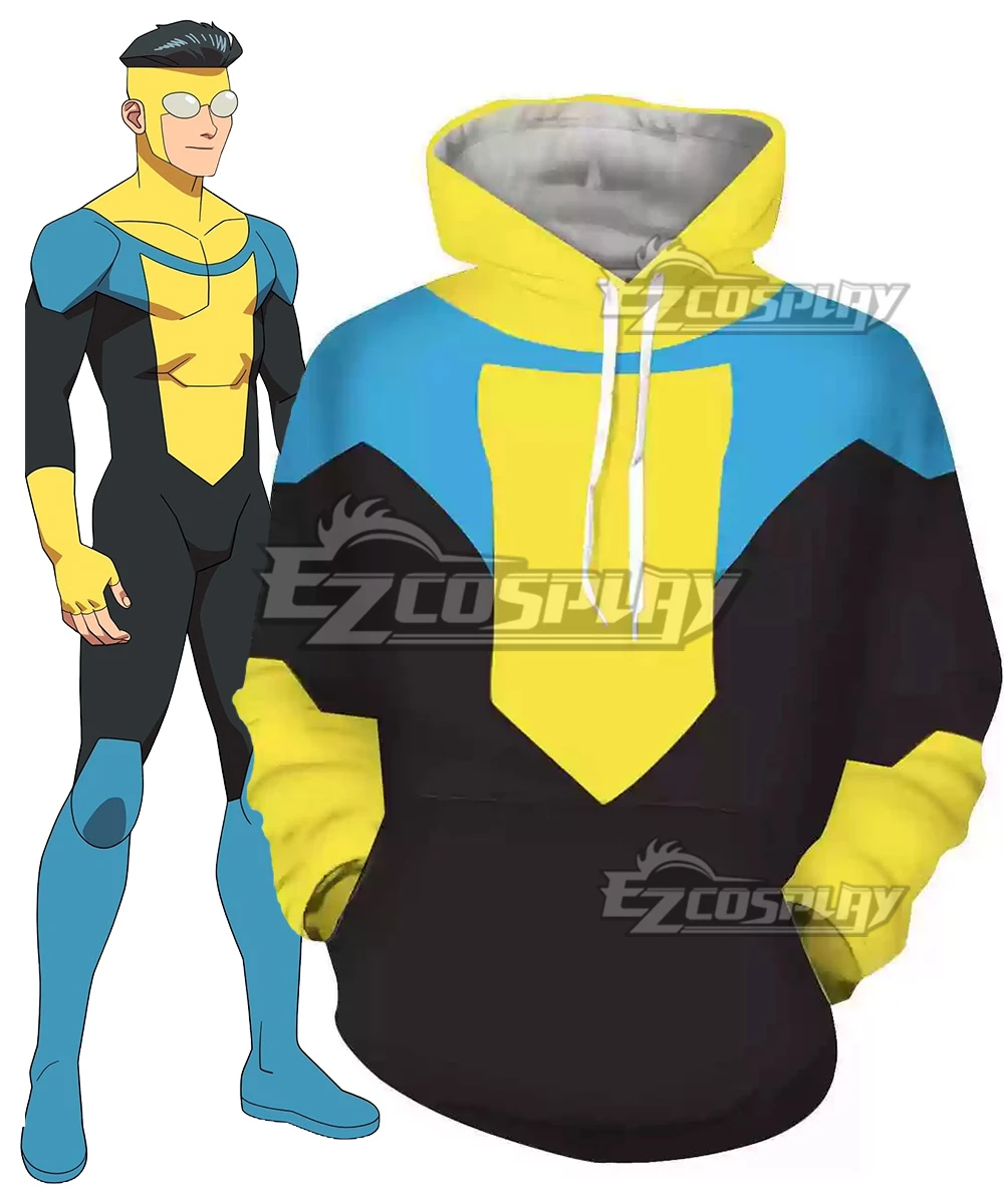 Invincible Mark Grayson Hoodie Cosplay Costume 1 Invincible Mark Grayson Hoodie Cosplay Costume