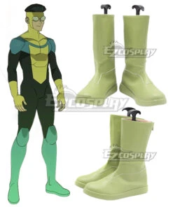 Invincible Sinister Mark Evil Mark Green Shoes Cosplay Boots