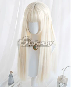 Japan Harajuku Lolita Series Light Golden Long Cosplay Wig -EZCOSPLAY SHOP japan harajuku lolita series light golden long cosplay wig 3