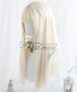 Japan Harajuku Lolita Series Light Golden Long Cosplay Wig -EZCOSPLAY SHOP japan harajuku lolita series light golden long cosplay wig 4