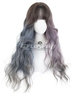 Japan Harajuku Lolita Series Witch Dream Gray Pink Blue Cosplay Wig