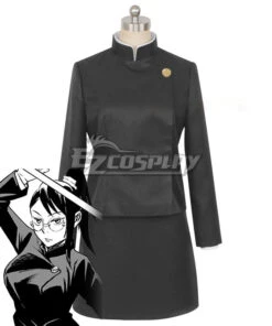 Jujutsu Kaisen Sorcery Fight Maki Zenin Shoko Ieiri Black Cosplay Costume