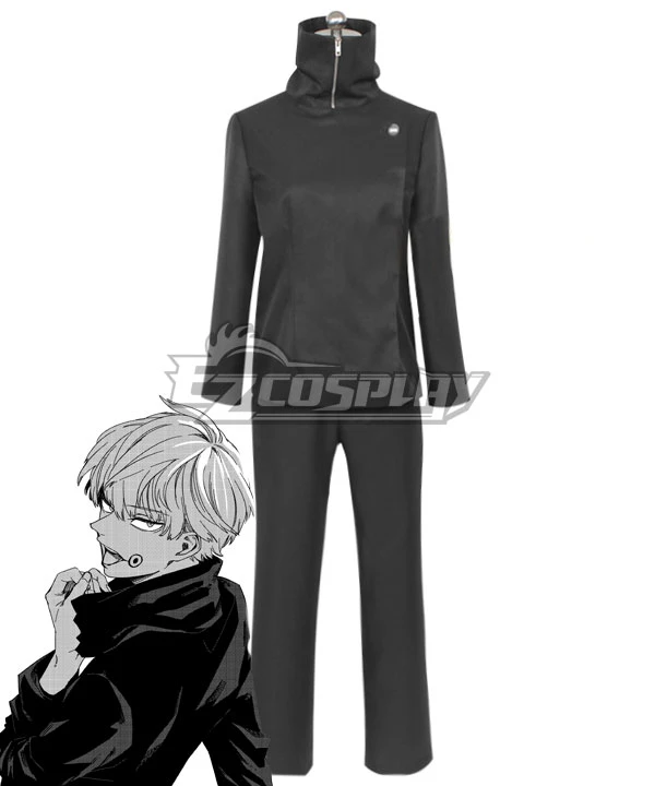 Jujutsu Kaisen Sorcery Fight Toge Inumaki Black Comic Ver. Cosplay Costume