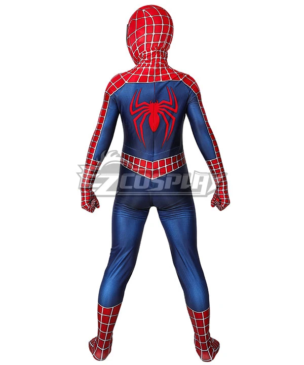 Kids Marvel 2002 Movie Spider-ManTobey Maguire Jumpsuit Cosplay Costume 5 Kids Marvel 2002 Movie Spider-ManTobey Maguire Jumpsuit Cosplay Costume - Image 5