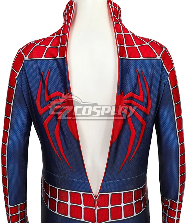 Kids Marvel 2002 Movie Spider-ManTobey Maguire Jumpsuit Cosplay Costume 8 Kids Marvel 2002 Movie Spider-ManTobey Maguire Jumpsuit Cosplay Costume - Image 8
